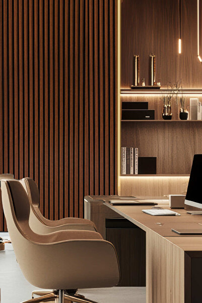 decomila Mdf Ahşap Akustik Duvar Paneli 60x275 Cm - Hisar Ceviz