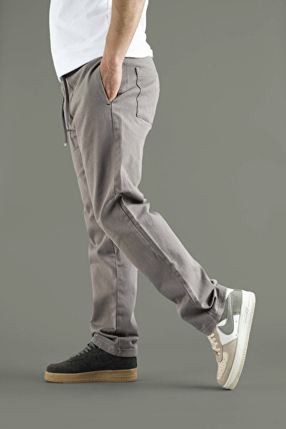 bombe Men's Comfortable Fit Baggy Belted Canvas Jeans