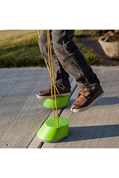 Fat Brain Toys Set of 2 Clip Cloppers foot stilts, green, 5+ years