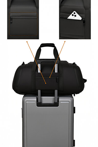 D'VERS Portable 5-Compartment Sports Travel Backpack for Carrying on Shoulder or Back with Black Shoe Compartment