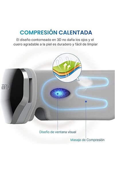 RENPHO Eye Massager with Heat, 5 Modes, Rechargeable for Migraines & Dry Eyes