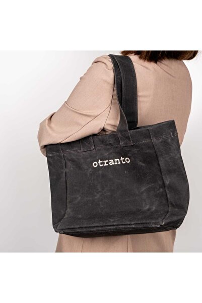 Otranto Company Nova Mumlu Kanvas Çanta - Antrasit