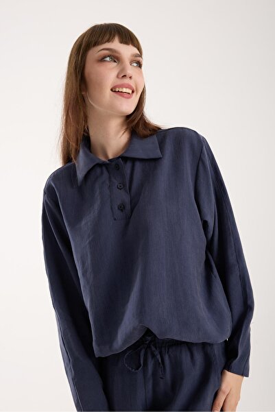 Store Silky Softness Modal Fabric Relaxed Fit Long Shirt
