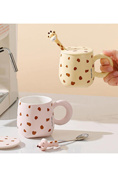 Dörtel Tedarik Giraffe Themed Ceramic Mug 1966