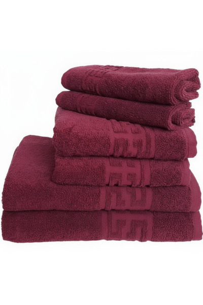 Royal Set 6 Prosoape de Lux GREEK Calitatea I Orange100% Bumbac Pieptanat 650 g/mp