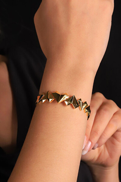 GÜLENLER ALTIN 22 Ayar Altın Piramit Bileklik