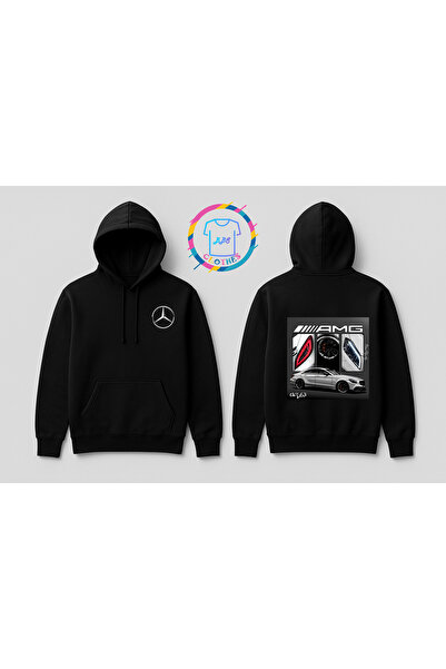 BBS CLOTHES MERCEDES CLS63 ÖN-ARKA BASKILI 3 İPLİK %100 PAMUK PREMIUM HOODİE ...
