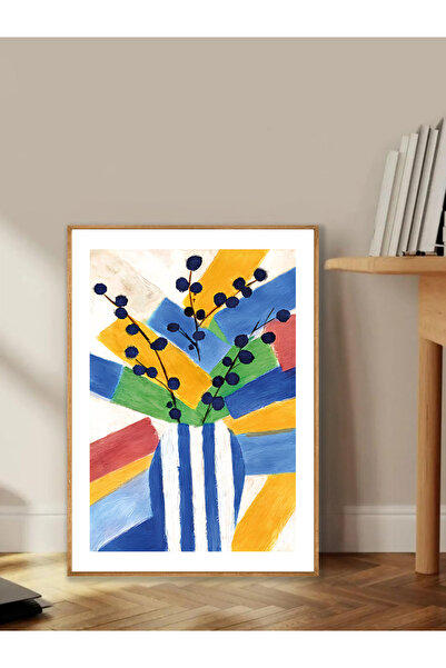 Tuba Decor Tablo dintr-o singură bucată cu rame din lemn pentru sufragerie, s...