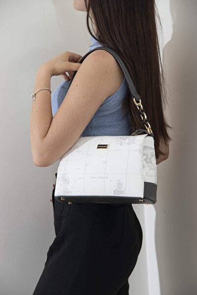 Silver Polo Білий - Антрацит Nv910 Жіноча сумка через плече