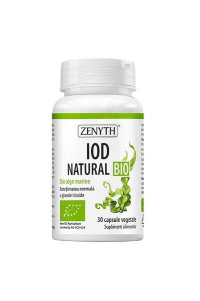 Zenyth Pharmaceuticals Supliment alimentar Iod Bio, Zenyth, 30 capsule