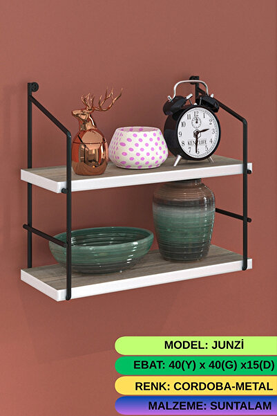 Kenzlife kitaplık junzi mat cordoba suntalam 040(Y)*40(G)*15(D)2 katlı mutfak...