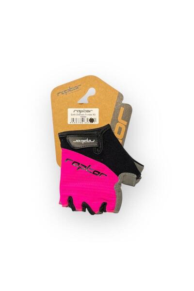 RAPTOR قفازات ركوب الدراجات الجبلية قصيرة الأصابع بشريط لاصق، لون وردي، مقاس ...