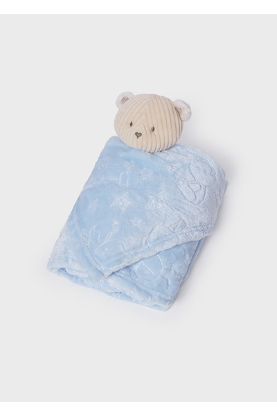 MAYORAL Blue Baby Boy Sleeping Companion and Blanket – Warm & Soft Std