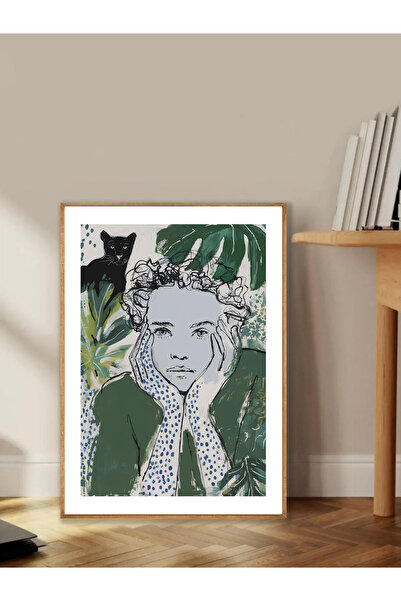 Tuba Decor Tablo dintr-o singură bucată cu rame din lemn pentru sufragerie, s...