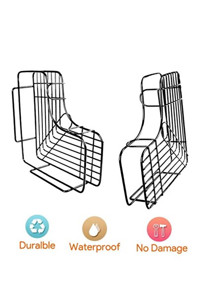 The comprehensive house رف دش مثلث الشكل من قطعتين، مثبت على الحائط، مصنوع من...