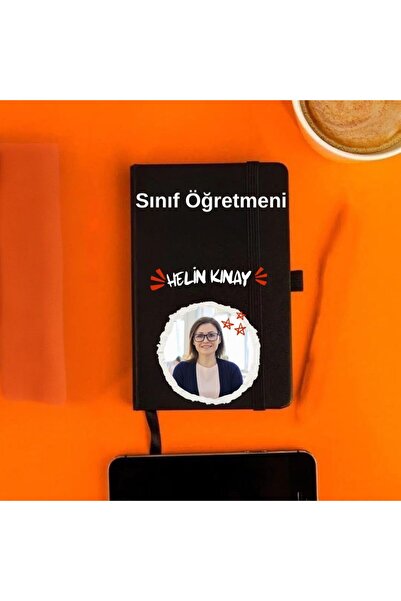 Çılgıntrend Kişiye Özel Fotoğraflı ve İsim Baskılı Deri Not Defteri – Öğretme...