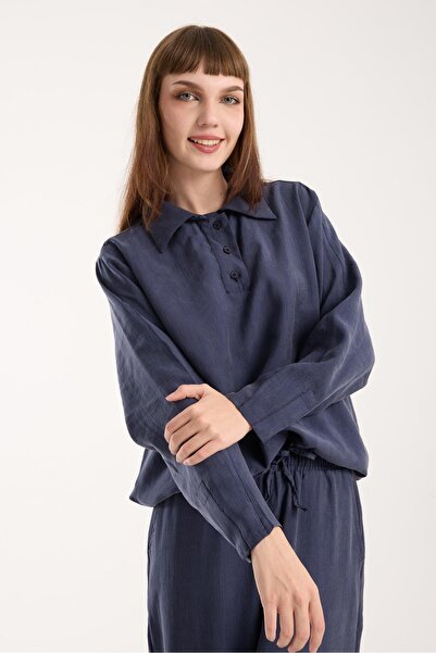 Store Silky Softness Modal Fabric Relaxed Fit Long Shirt