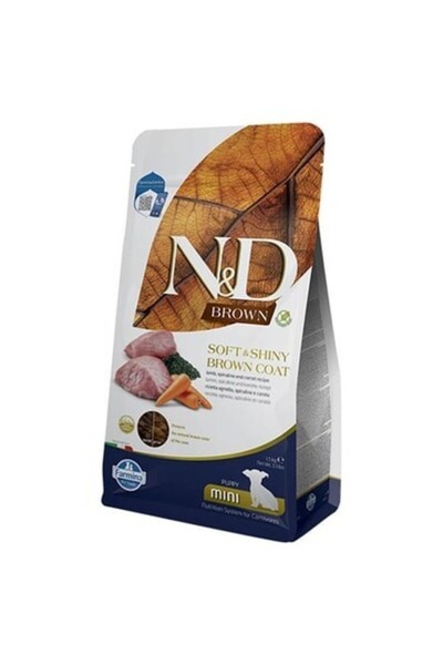 N&D Brown Kuzulu Spirulinalı Küçük Irk Yavru Köpek Maması 1,5 Kg