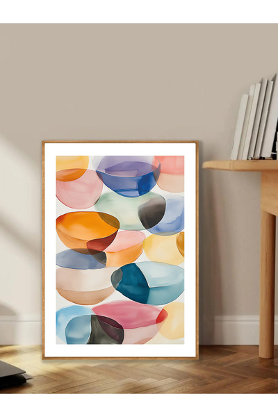 Tuba Decor Tablo dintr-o singură bucată cu rame din lemn pentru sufragerie, s...