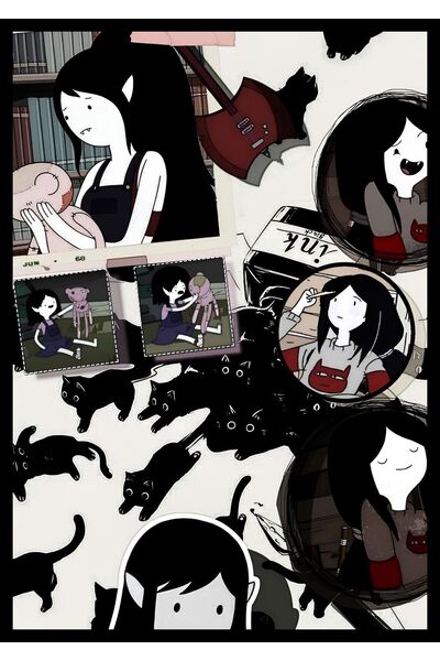 BONANZA Adventure Time Çizgi Film 2 Ahşap Poster