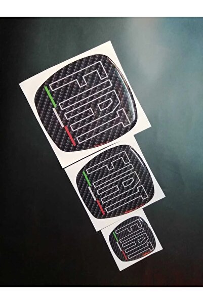 ZeuZ Fiat Doblo / Fiorino Logo Seti Siyah FİAT Logo Direksiyon Panjur Bagaj Arma