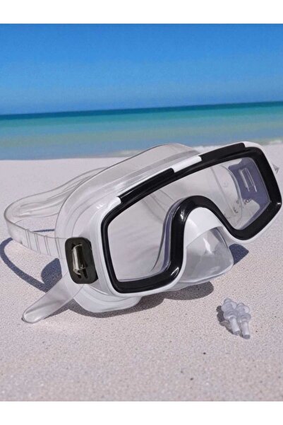 Fidan oyuncak مجموعة قناع السباحة للأطفال وسدادات الأذن - حماية مفرغة من الهو...