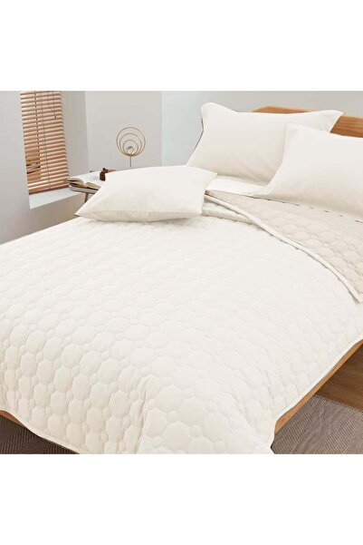 ShinyFlower Cotton Filling Comforter Set 6-Piece Compressed Quilt Soft Microfiber Fabric 240 x 220 cm