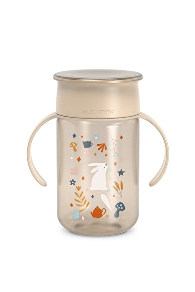 Suavinex Κούπα 360° με προστασία από διαρροές, 340 ml, μπεζ, Wonder,