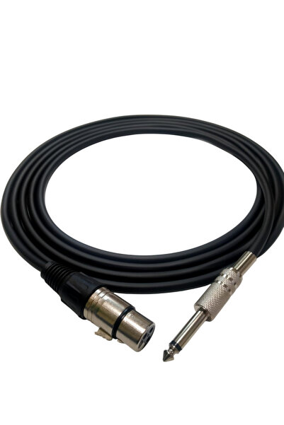 RHN R-SJXLRD3 6,3 mm Mono/XLR Dişi 3 Metre Enstrüman Kablosu