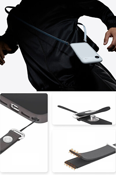 Nezih Case iPhone 17 Serisiyle Uyumlu Çapraz Telefon Askısı (Sadece Açıklamada Belirtilen Model Kılıflarla)
