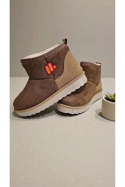 BEYAZ BEBE Süet Unisex Suya Dayanıklı İçi Kürklü Bot