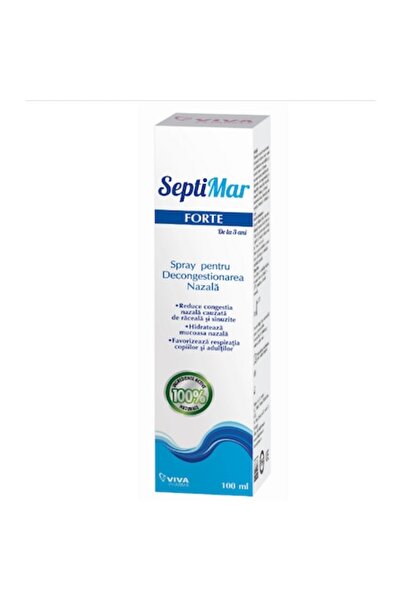 Viva Pharma Spray nazal cu Apa de Mare Hipertona, 100 ml, Septimar Forte