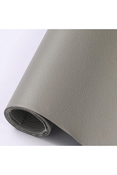 LUXER Self-adhesive Eco-leather Film for Sofa, Chair, Car Interior Reconditioning, 137x60 cm, Grey