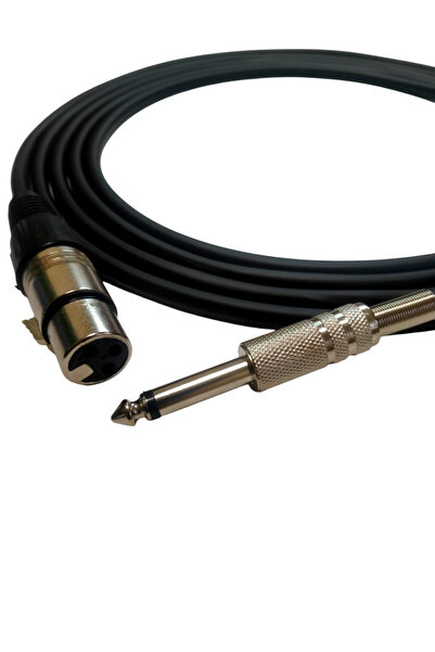 RHN R-SJXLRD3 6,3 mm Mono/XLR Dişi 3 Metre Enstrüman Kablosu