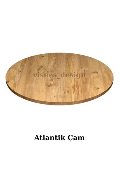 VISNES Mdf Kesim Daire Şeklinde Yuvarlak Sehpa Üstü Sehpa Tablası