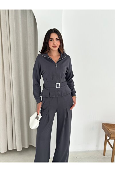 aselon Γυναικείο ΣΕΤ ΦΟΡΜΑ ΜΟΝΤΕΛΟ MODAL ΜΕ ΖΩΝΗ ΜΕ ΦΟΡΜΑ ΜΕ ΤΣΕΠΕΣ ΜΕ ΦΕΡΜΟΥΑΡ