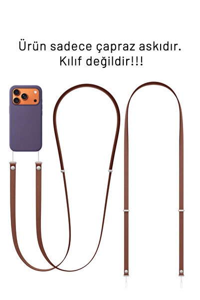 Nezih Case iPhone 17 Serisiyle Uyumlu Çapraz Telefon Askısı (Sadece Açıklamad...