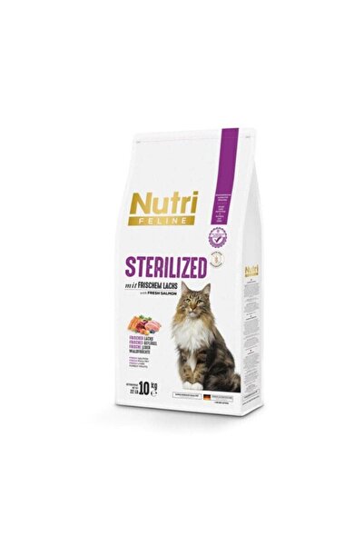 Nutri Feline Sterilized Somonlu Tahılsız Kısırlaştırılmış Kedi Maması 10 Kg
