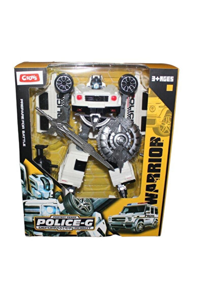 Ceren Oyuncak CEREN CTOY-HF9189AB POLİS ARABAYA DÖNÜŞEN ROBOT