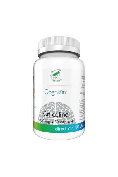 Pro Natura Citicoline Cognizin Food Supplement, Pro Natura, 60 Capsules