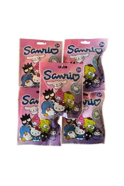 OEM Set of 5 Sanrio & Friends blind packs with figurine and surprise cards, 7cm, 3 ani+