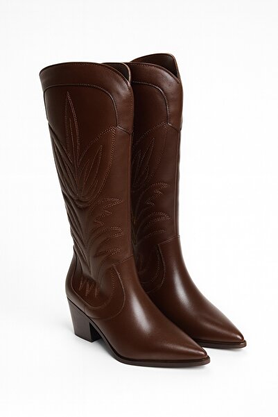 Giydim Gidiyor Ranch Kovboy Çizme Kahverengi
