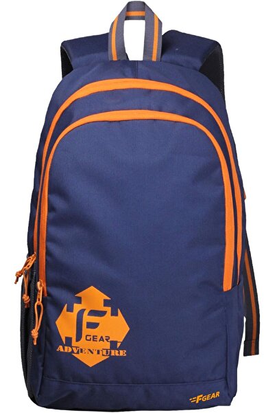 F Gear Castle NBO Casual Polyester Laptop Backpack, Orange, 22L (2181)