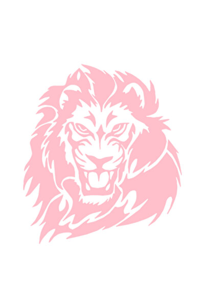 Oracal Car sticker "Leu v2", 17x16 cm, pink