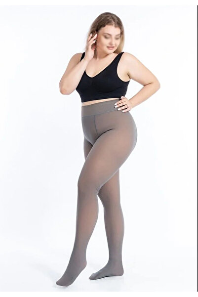 lagnos Thermal Fleece Inside Tights Socks Plush Warm Keeping Slim Looking Thermal Pantyhose Tights