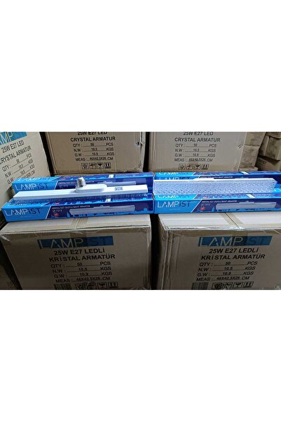 Lampist 25W E27 40cm DUYLU KRİSTAL ARMATÜR 6500K