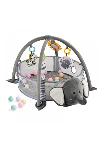 OEM Centru de activități și țarc de joacă 3 în 1 cu arc și mingi - Elephant