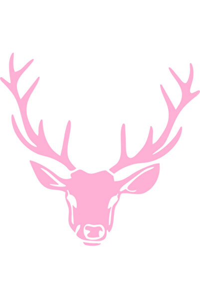 Oracal Sticker auto ''Cerb'', 20x18 cm, roz