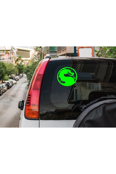 Oracal Car sticker "Mortal kombat", 17x17 cm, green