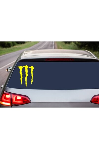 Oracal Car sticker "Monster", 17x13 cm, yellow
